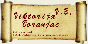 Viktorija Boranjac vizit kartica